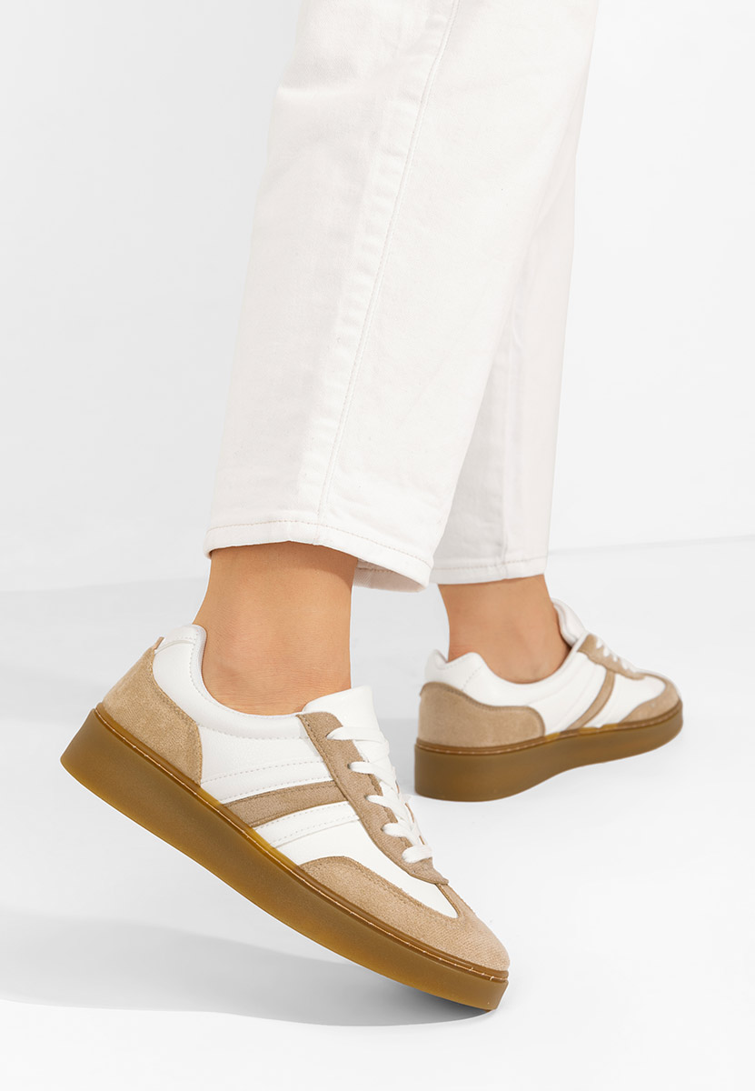 Sneakers donna Christiana beige