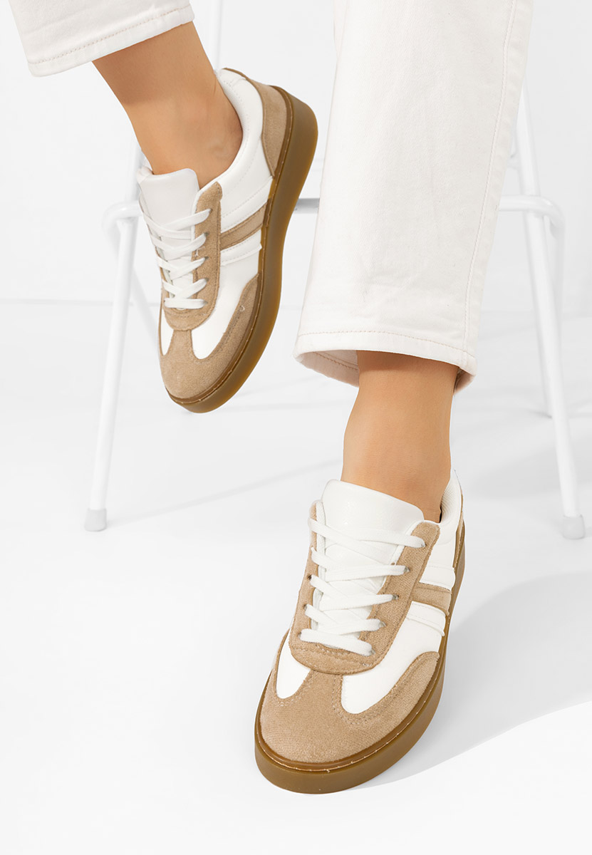 Sneakers donna Christiana beige