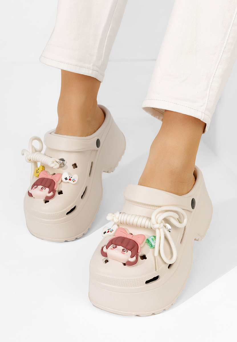 Ciabbate con zeppa Sheryl beige
