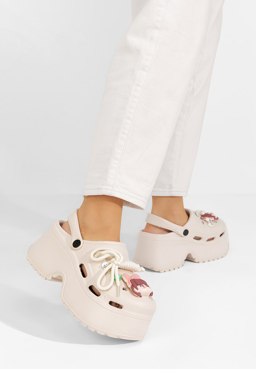 Ciabbate con zeppa Sheryl beige