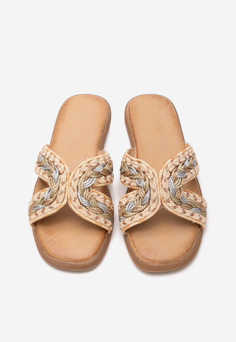 Ciabatte donna Alaina champagne