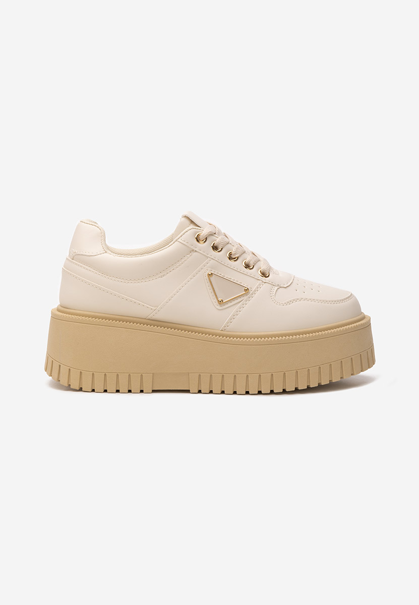Sneakers con plateau Madaline beige