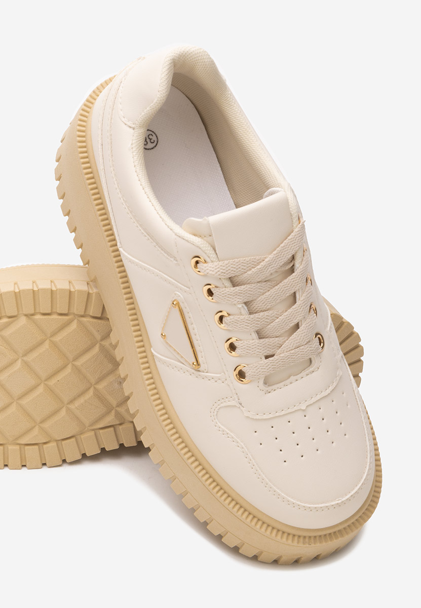 Sneakers con plateau Madaline beige