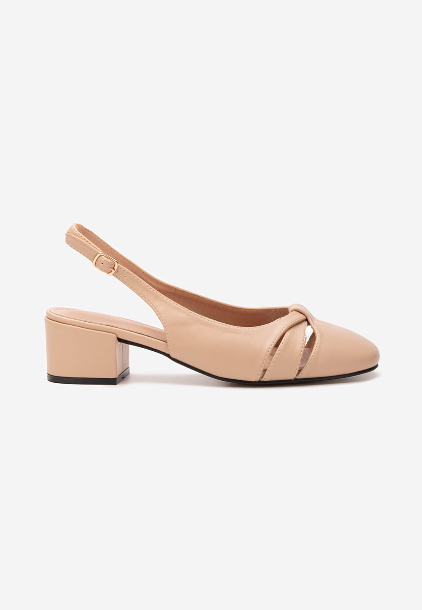 Décolleté tacco largo Lynelle beige