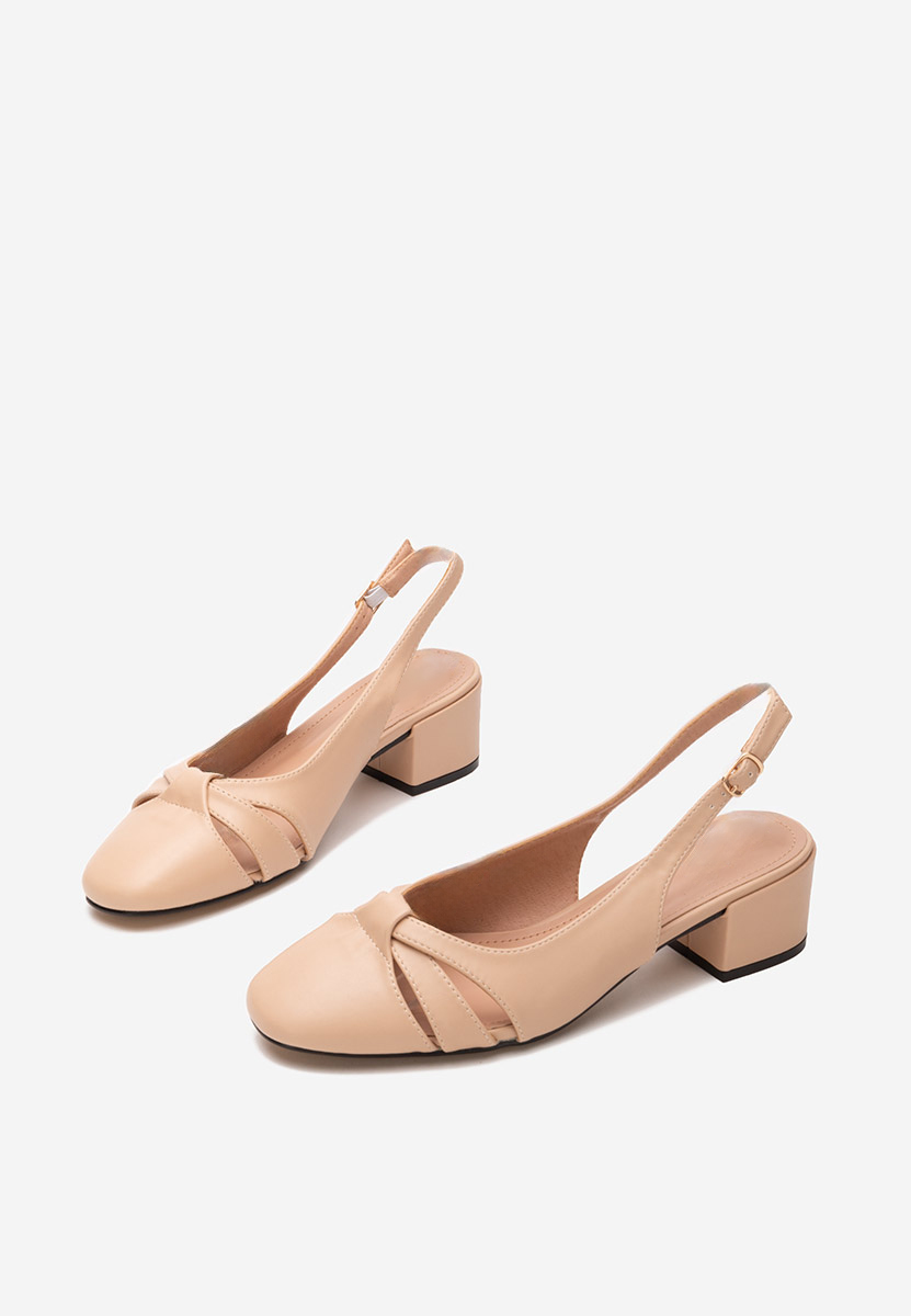 Décolleté tacco largo Lynelle beige