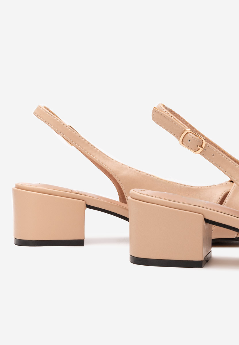 Décolleté tacco largo Lynelle beige