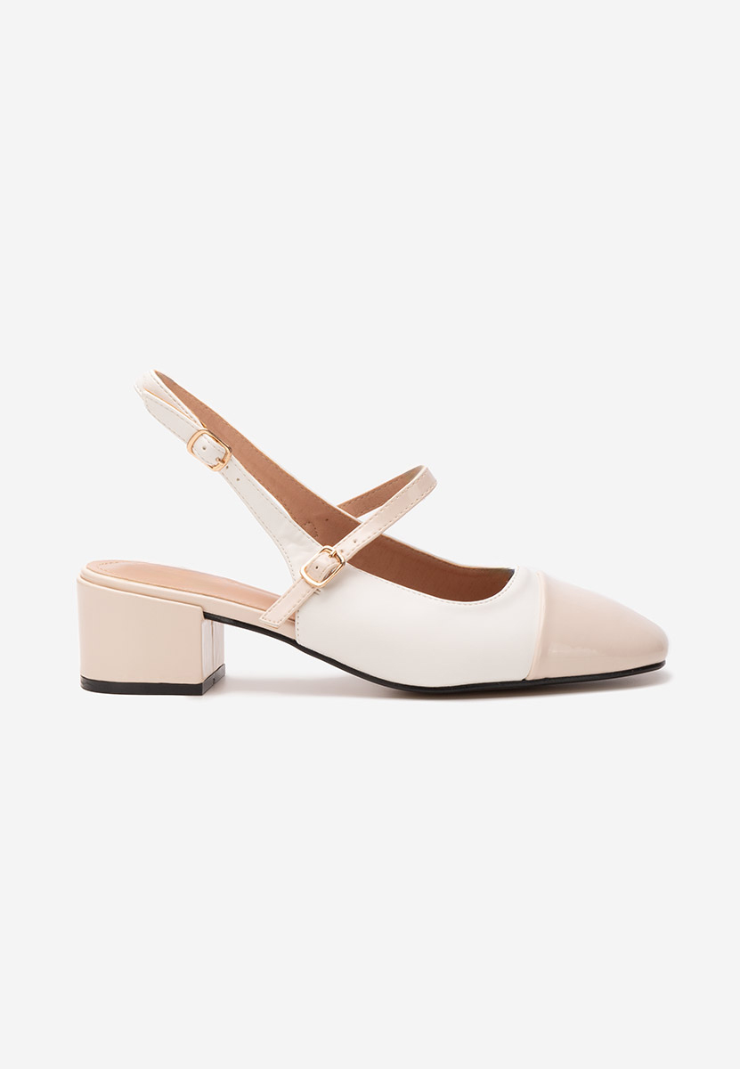 Décolleté tacco largo Dreama bianchi