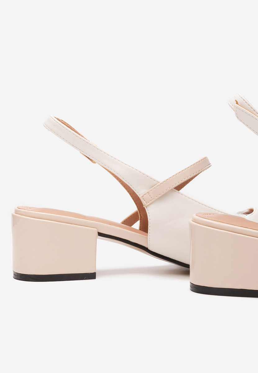 Décolleté tacco largo Dreama bianchi