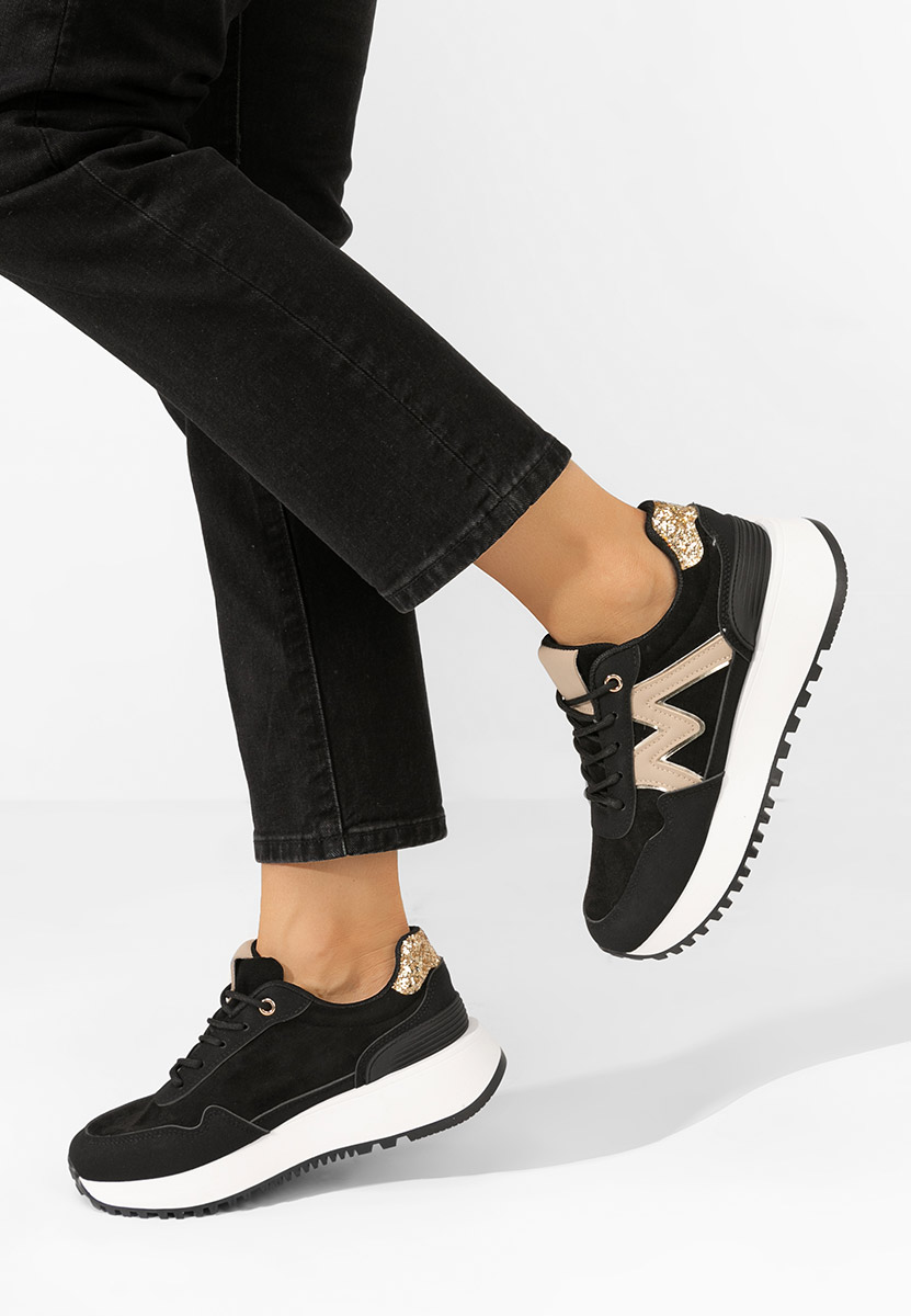 Sneakers con zeppa Ahri nero
