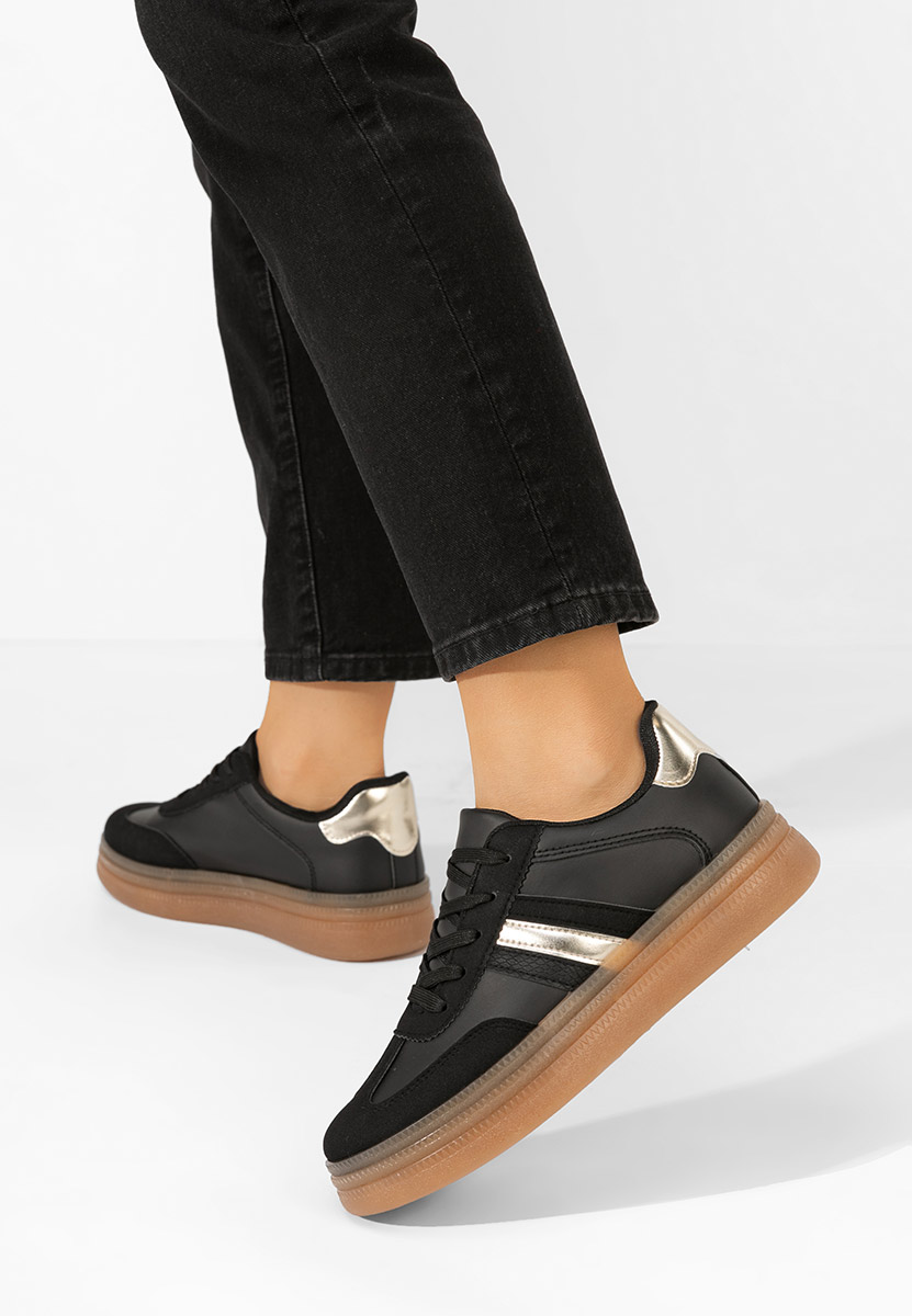 Sneakers donna Leonas nero