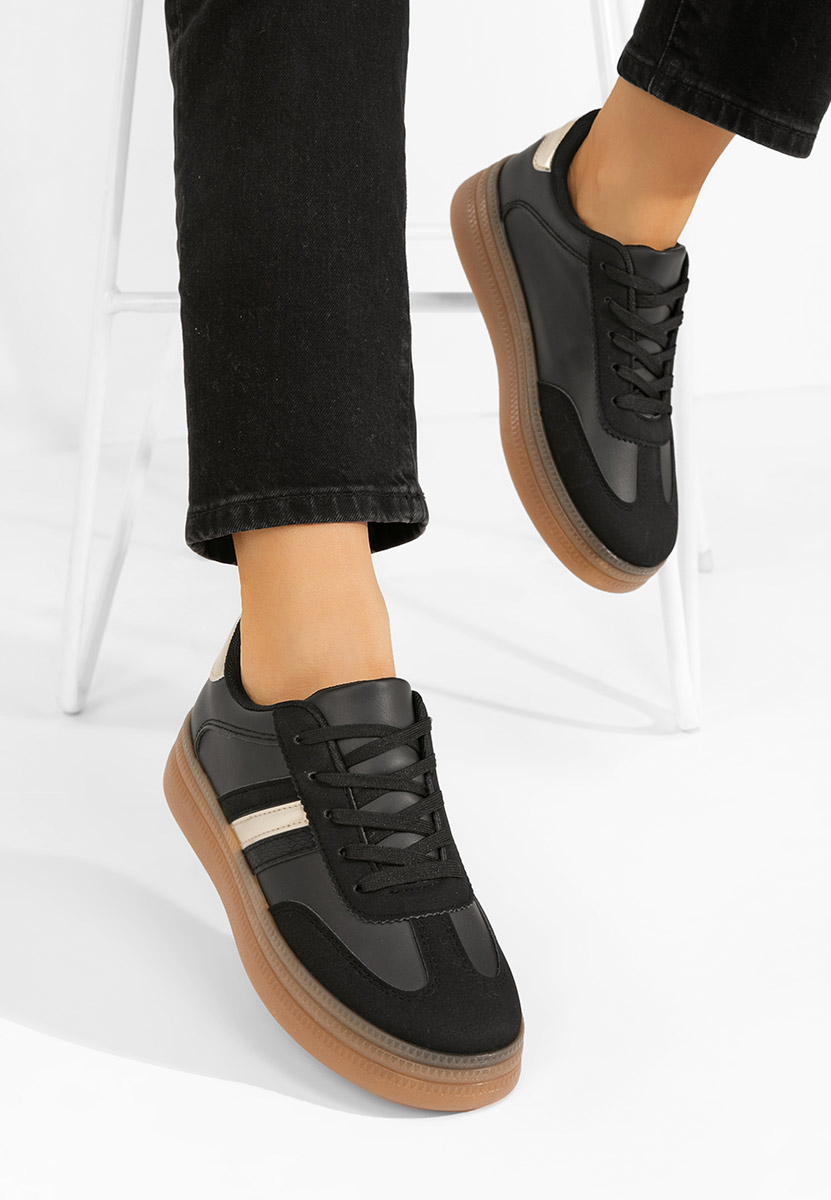 Sneakers donna Leonas nero