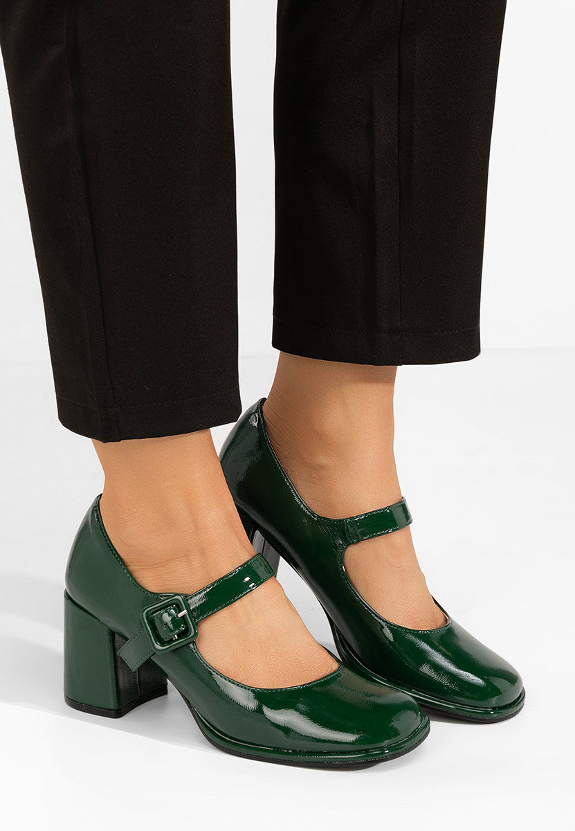 Décolleté tacco largo Terresa verdi