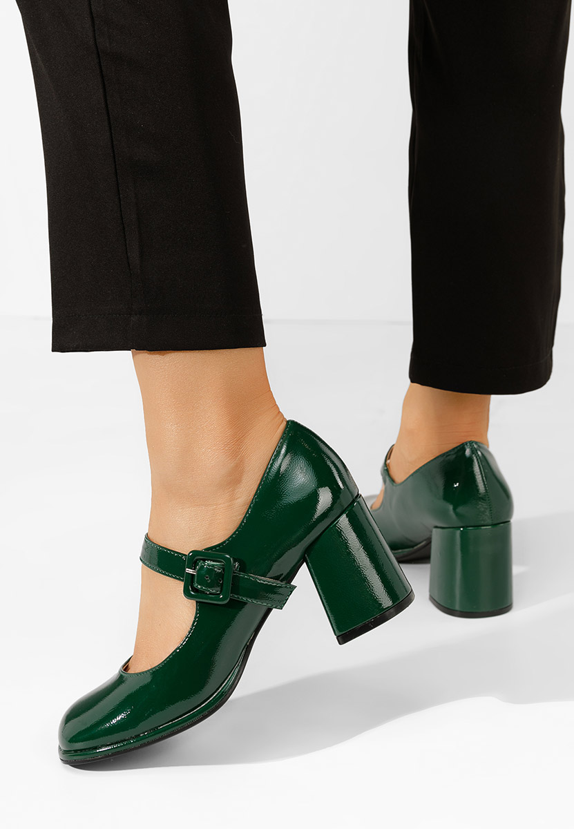 Décolleté tacco largo Terresa verdi