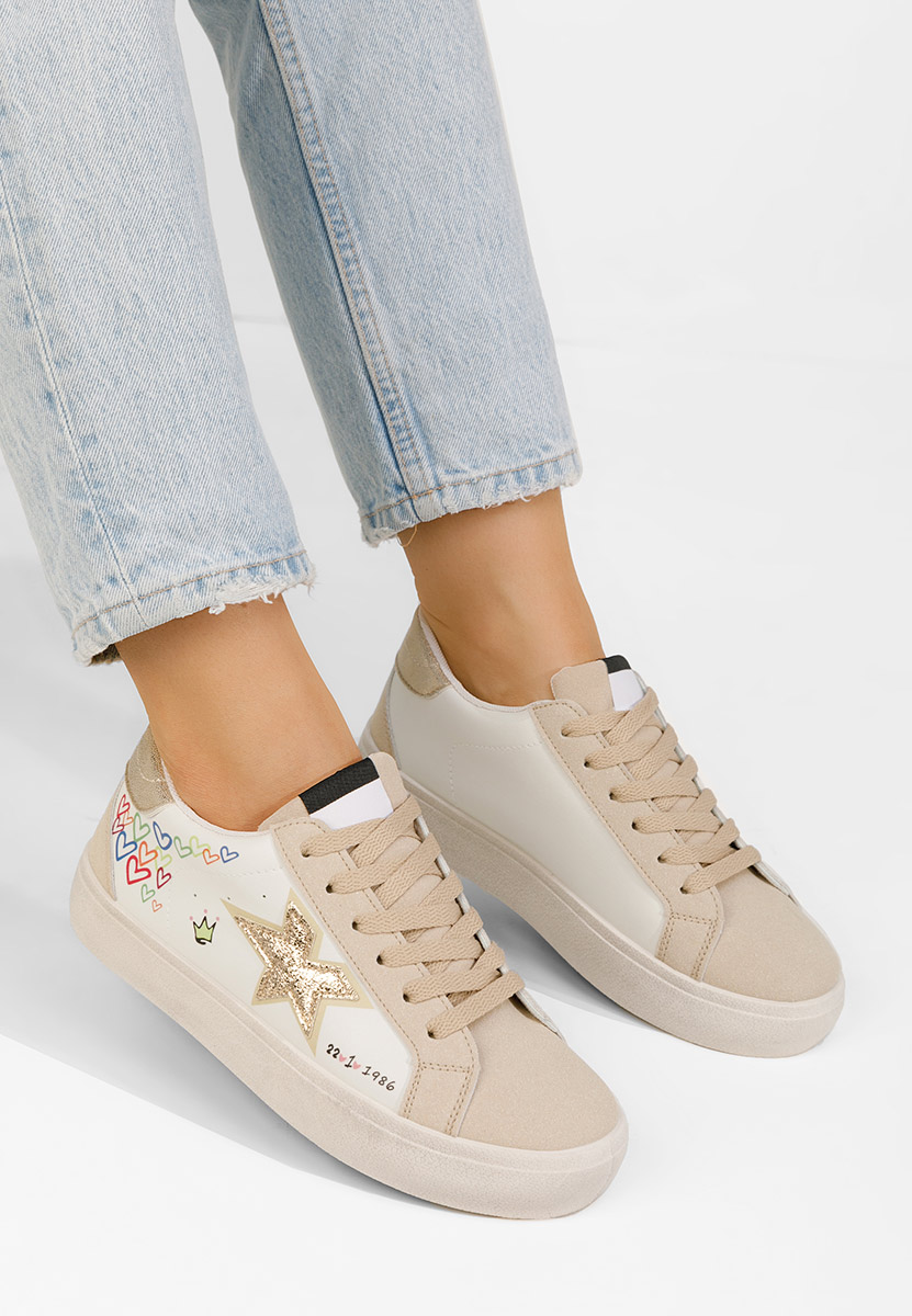 Scarpe da ginnastica donna Williamira beige