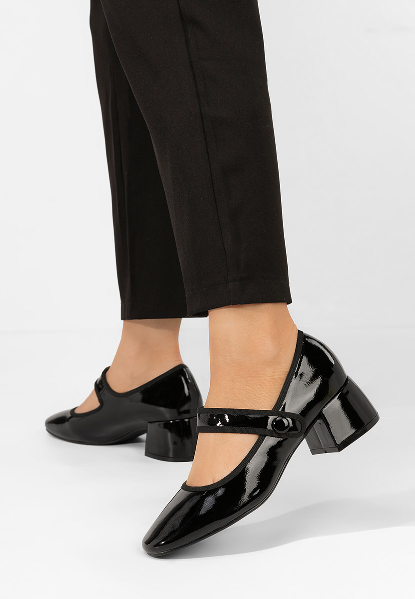 Décolleté tacco largo Annaliese nero