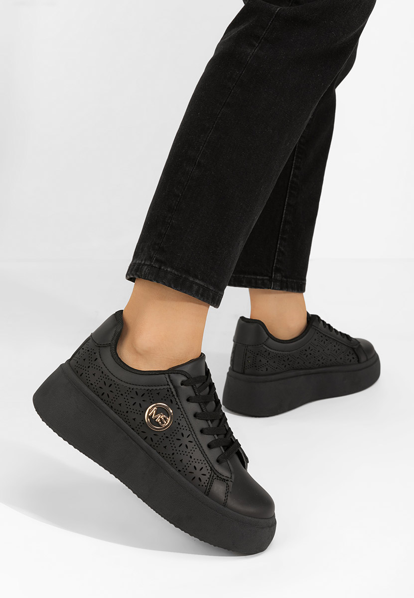 Sneakers con zeppa Nidya nero