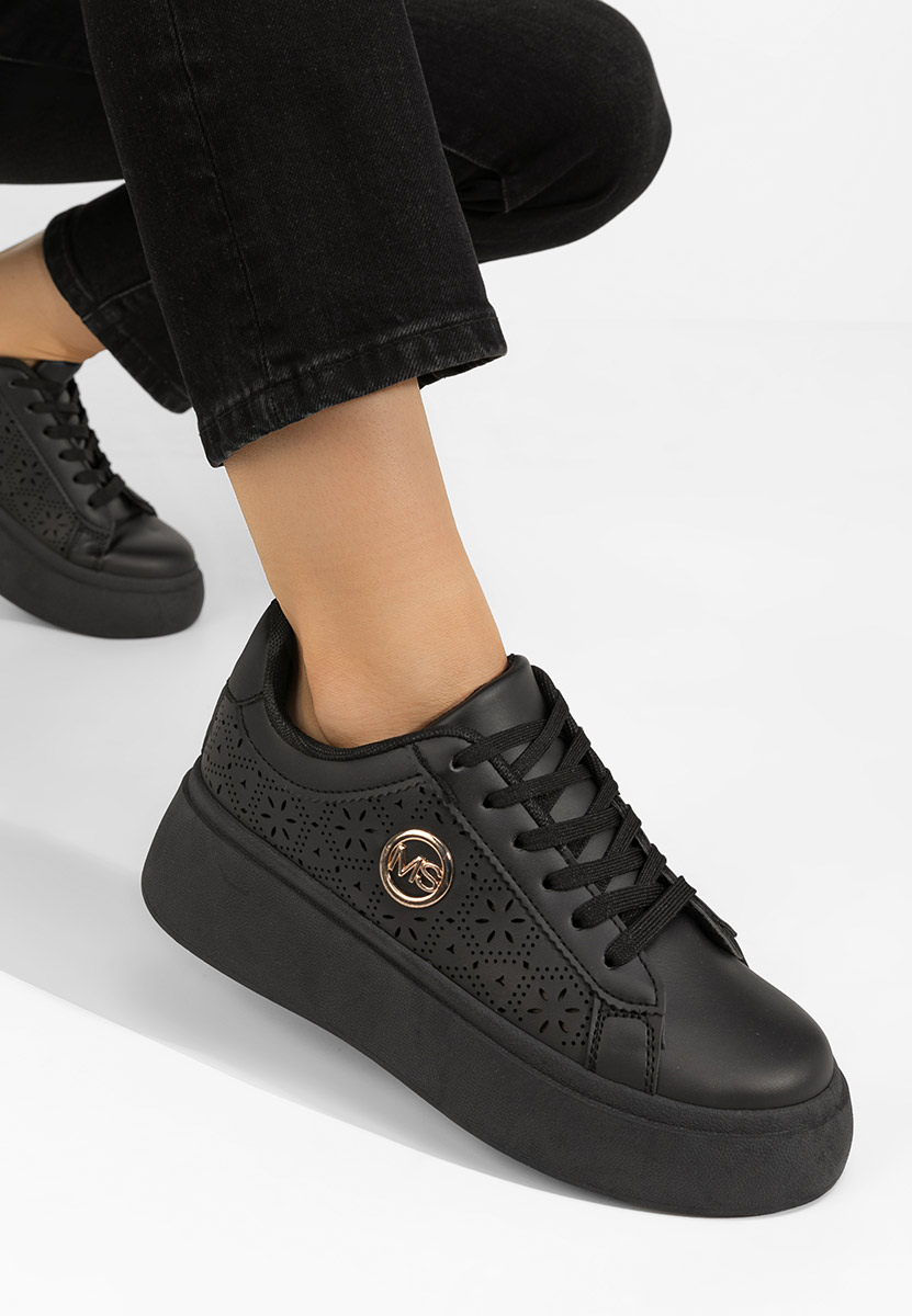 Sneakers con zeppa Nidya nero