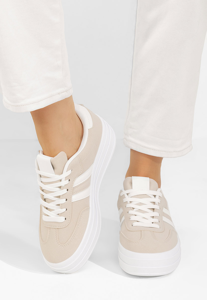 Sneakers donna Allyna beige