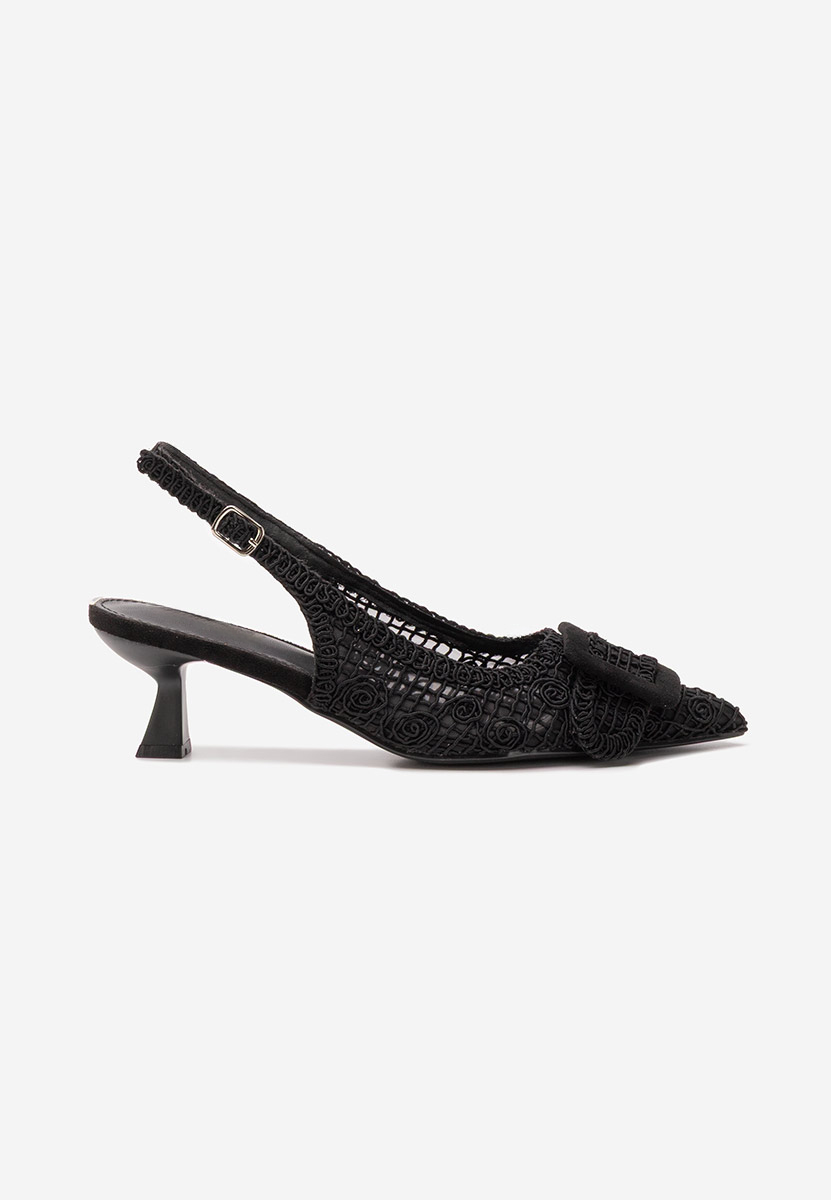 Décolleté tacco basso Tiffaney nero