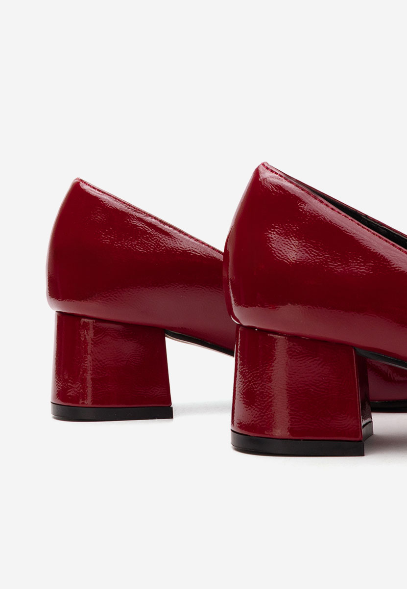 Décolleté tacco largo Marilee rosso