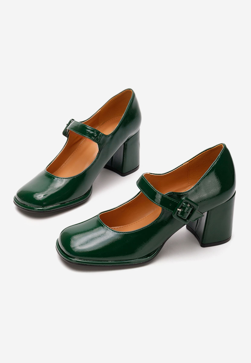 Décolleté tacco largo Terresa verdi