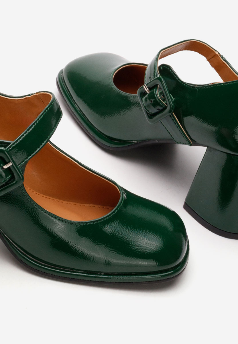 Décolleté tacco largo Terresa verdi