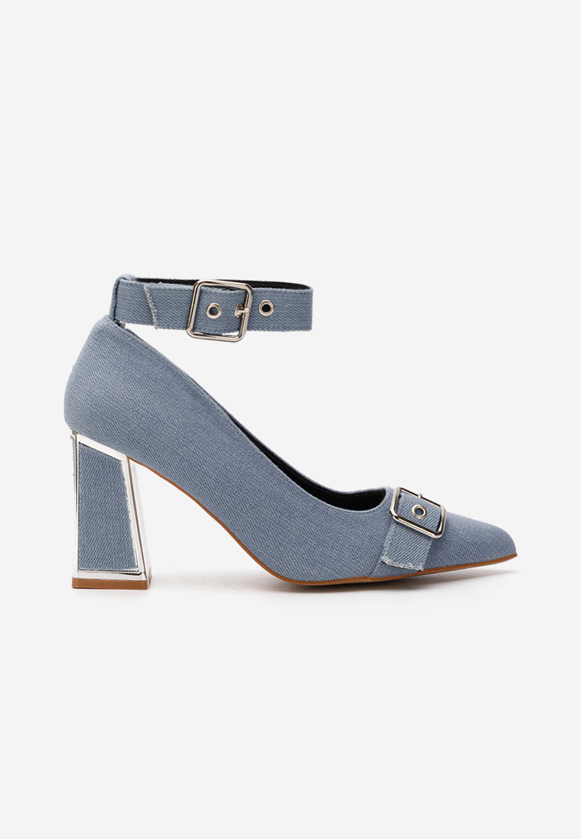 Décolleté tacco largo Janine denim