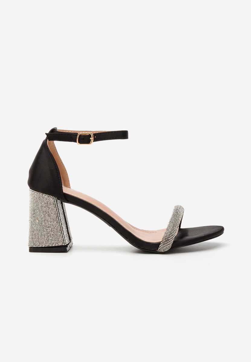 Sandali con tacco largo Margret nero