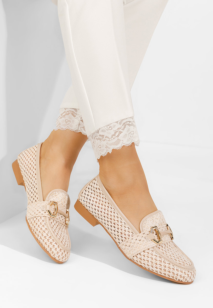 Mocassini da donna Abeigepina beige