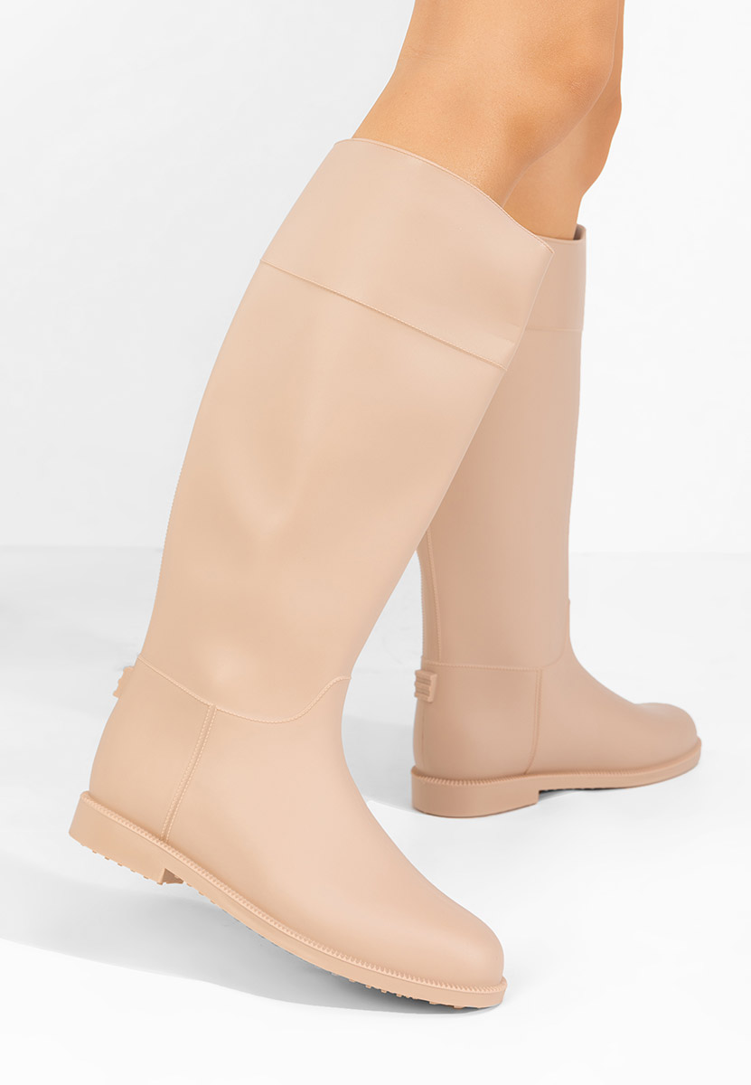 Stivali di gomma donna Angelena beige