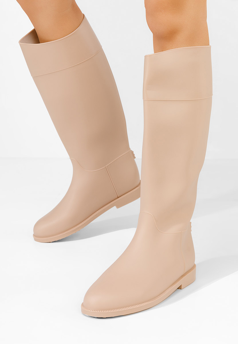 Stivali di gomma donna Angelena beige