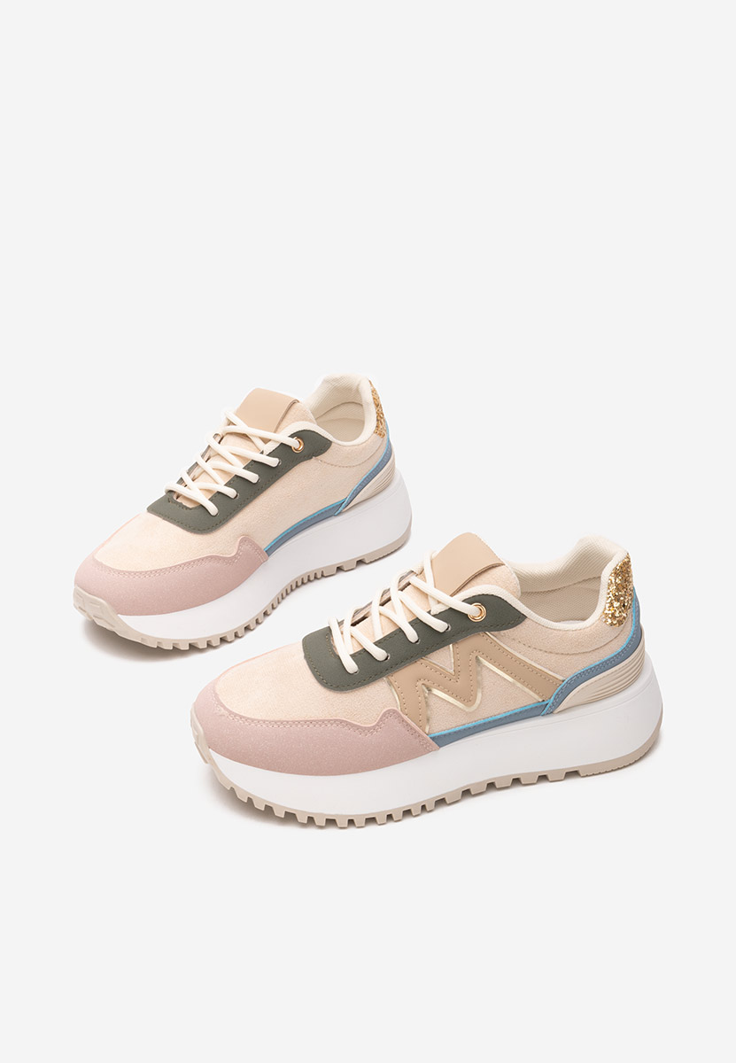 Sneakers con zeppa Ahri rosa