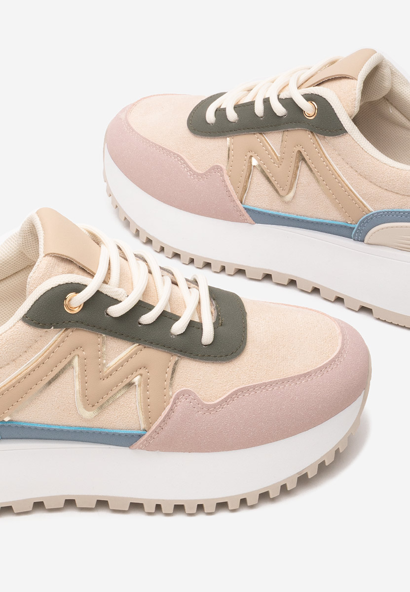 Sneakers con zeppa Ahri rosa