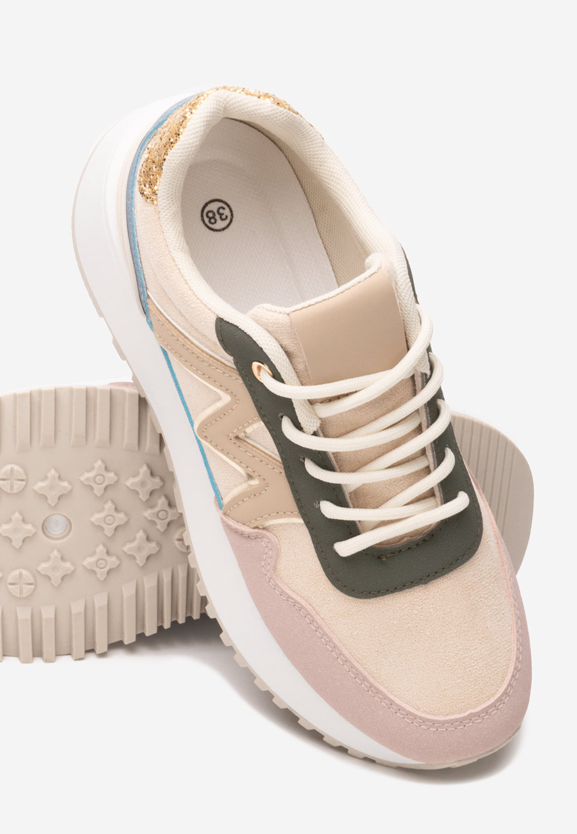 Sneakers con zeppa Ahri rosa