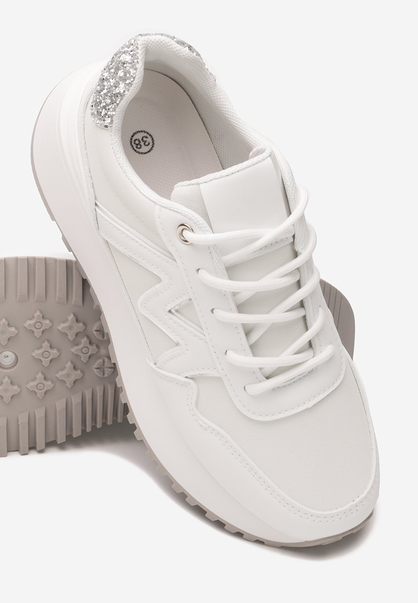 Sneakers con zeppa Ahri bianchi