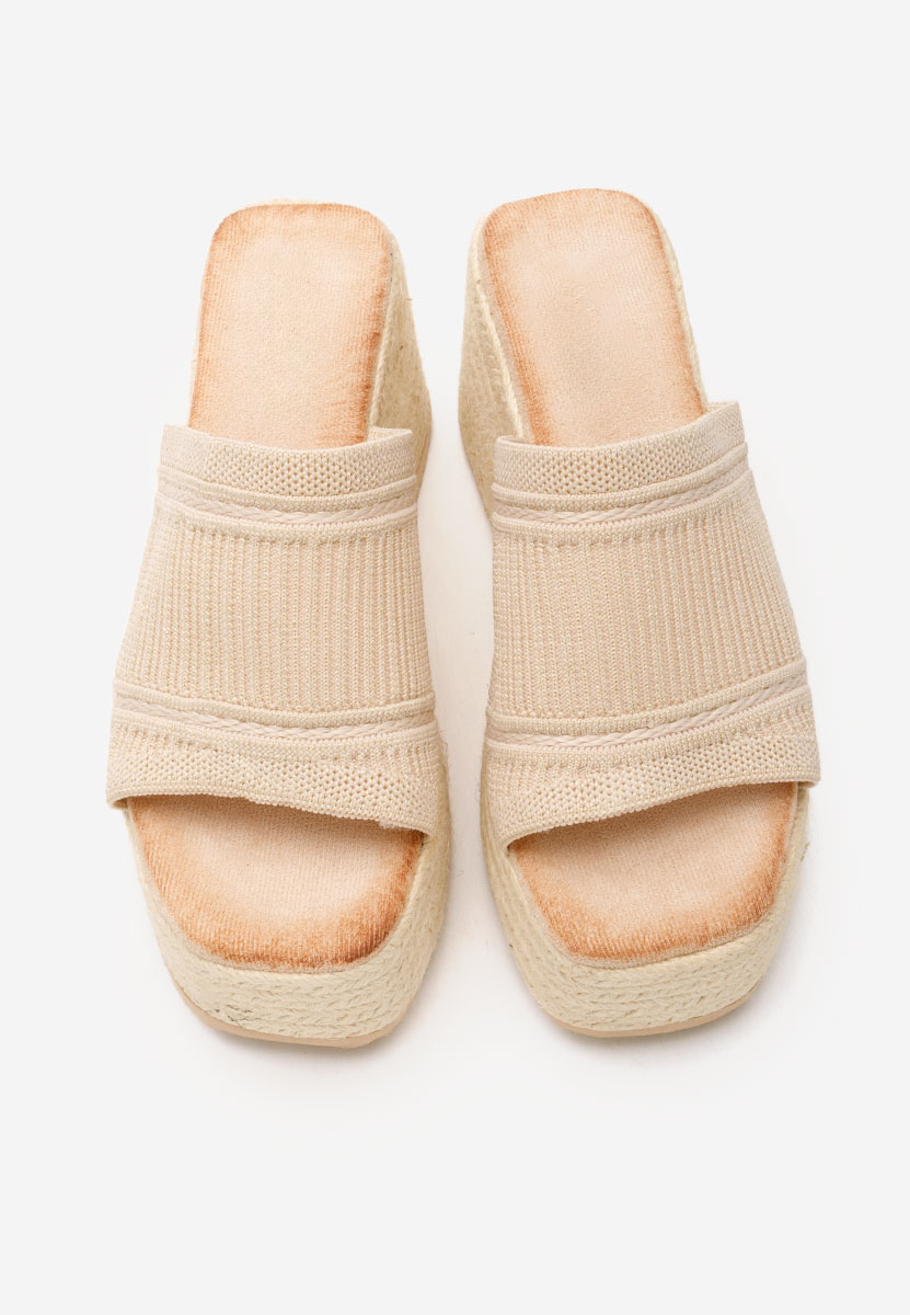 Ciabatte platform Yessenia beige