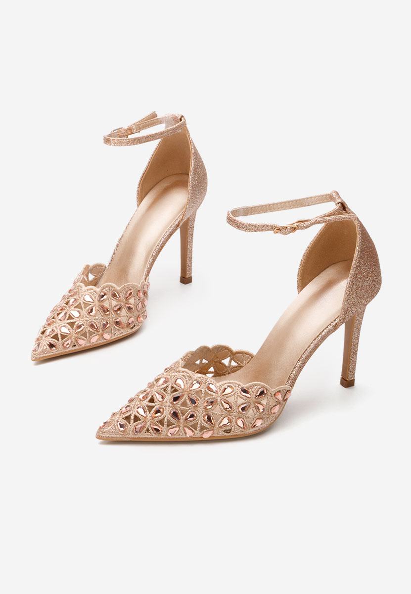 Décolleté tacco a spillo Kasey champagne
