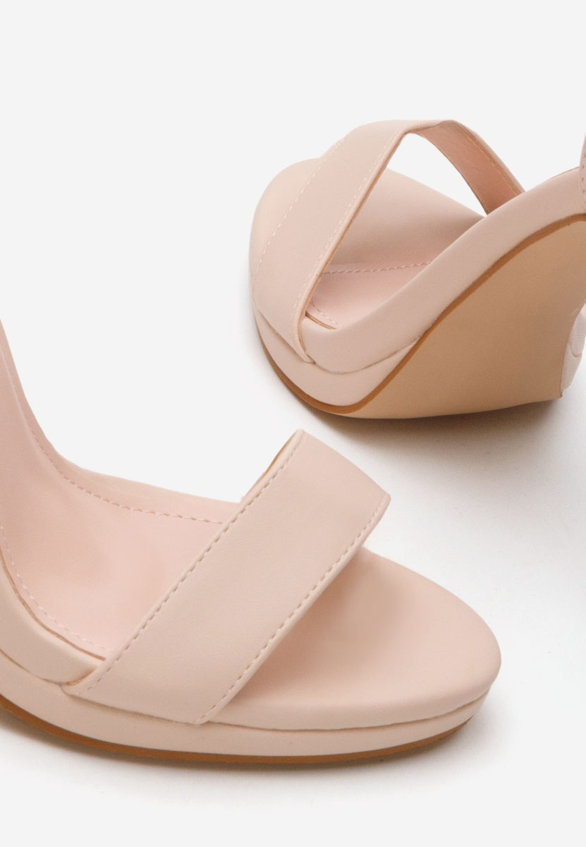 Sandali con tacco a spillo Barnysa beige