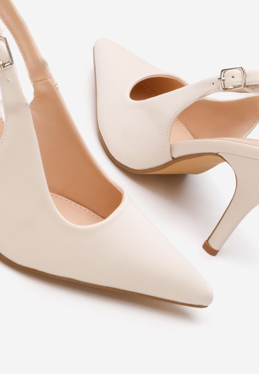 Décolleté tacco a spillo Teena beige