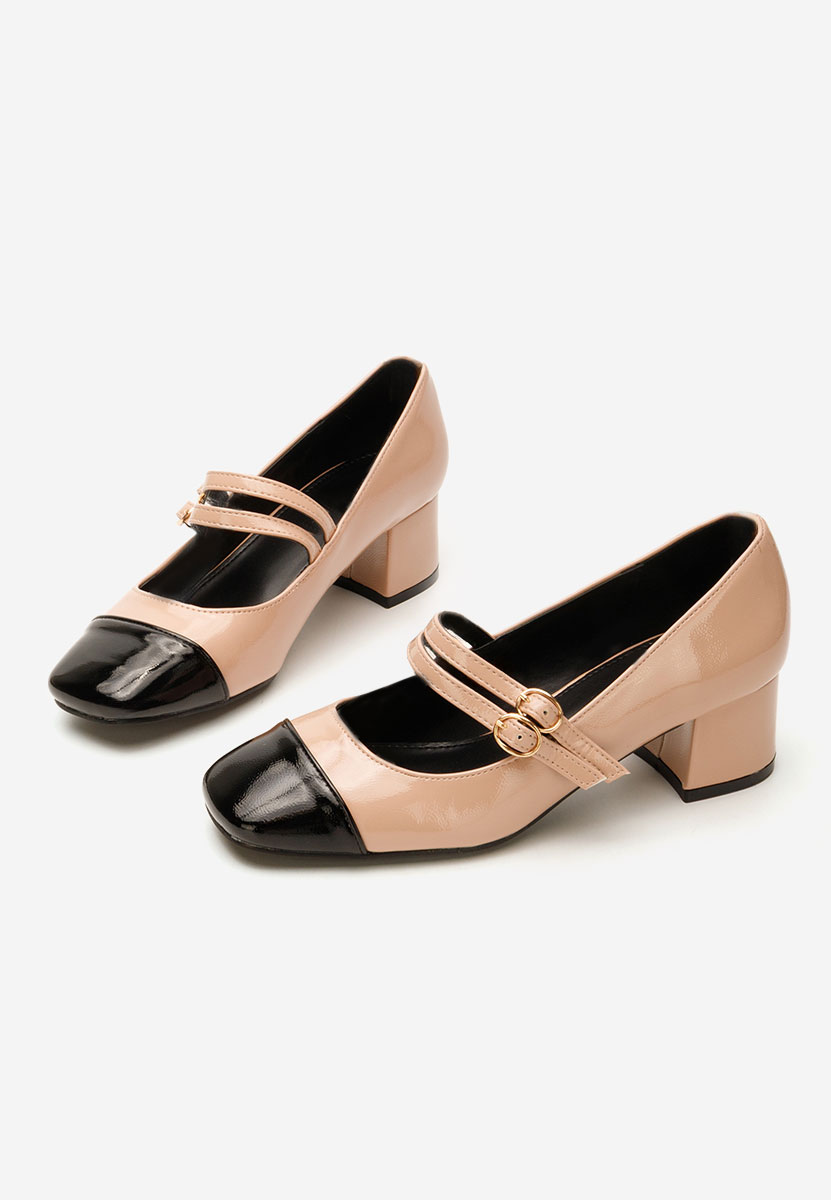 Décolleté tacco largo Marilee beige