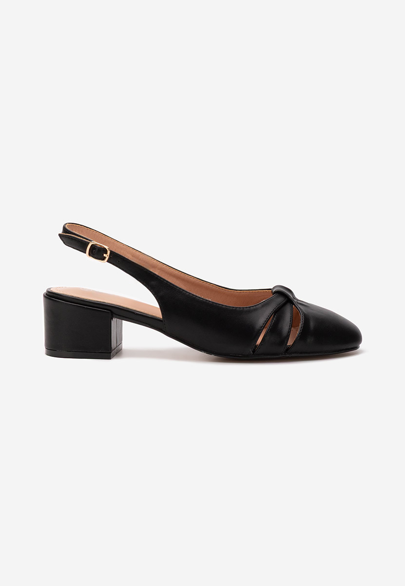 Décolleté tacco largo Lynelle nero