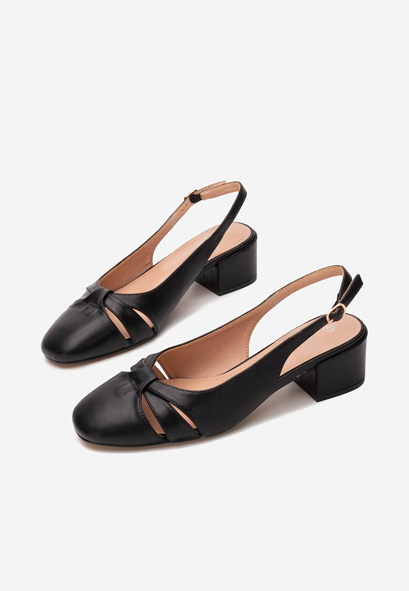 Décolleté tacco largo Lynelle nero