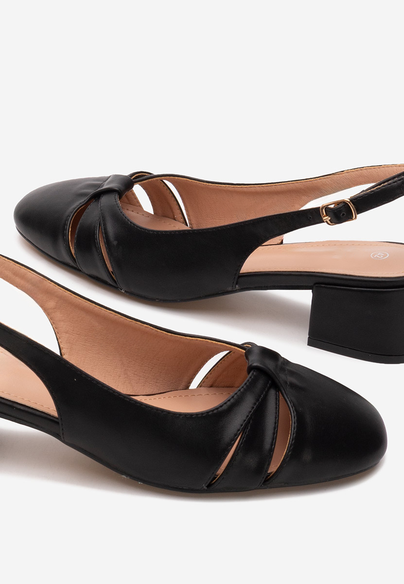 Décolleté tacco largo Lynelle nero