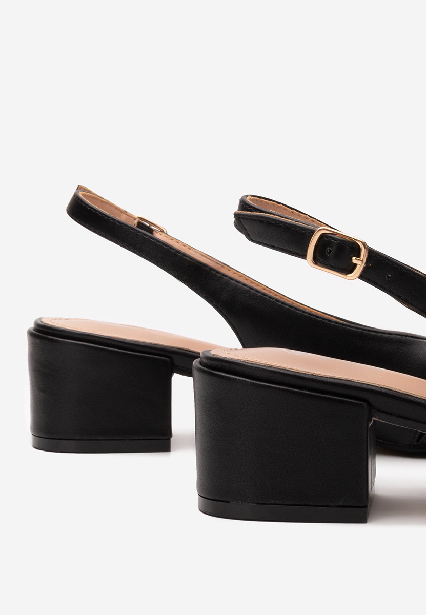 Décolleté tacco largo Lynelle nero
