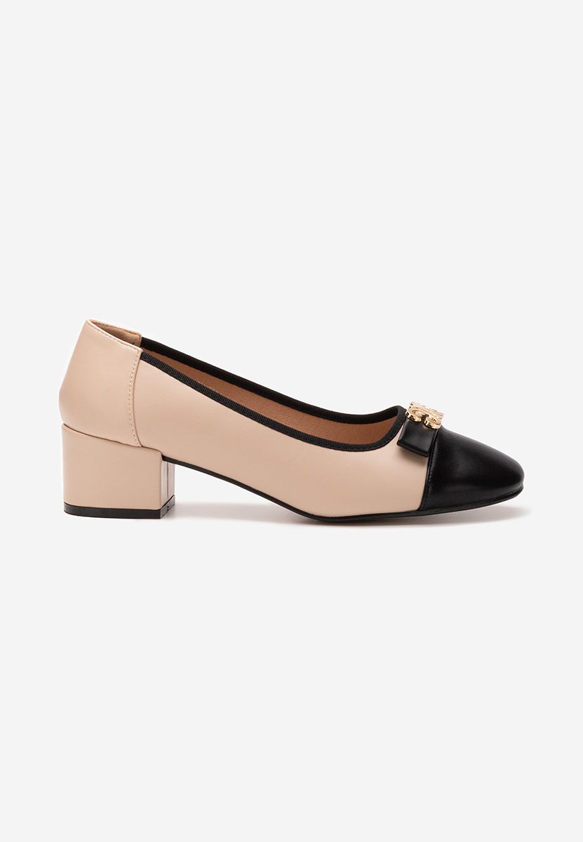 Décolleté tacco largo Leisha beige