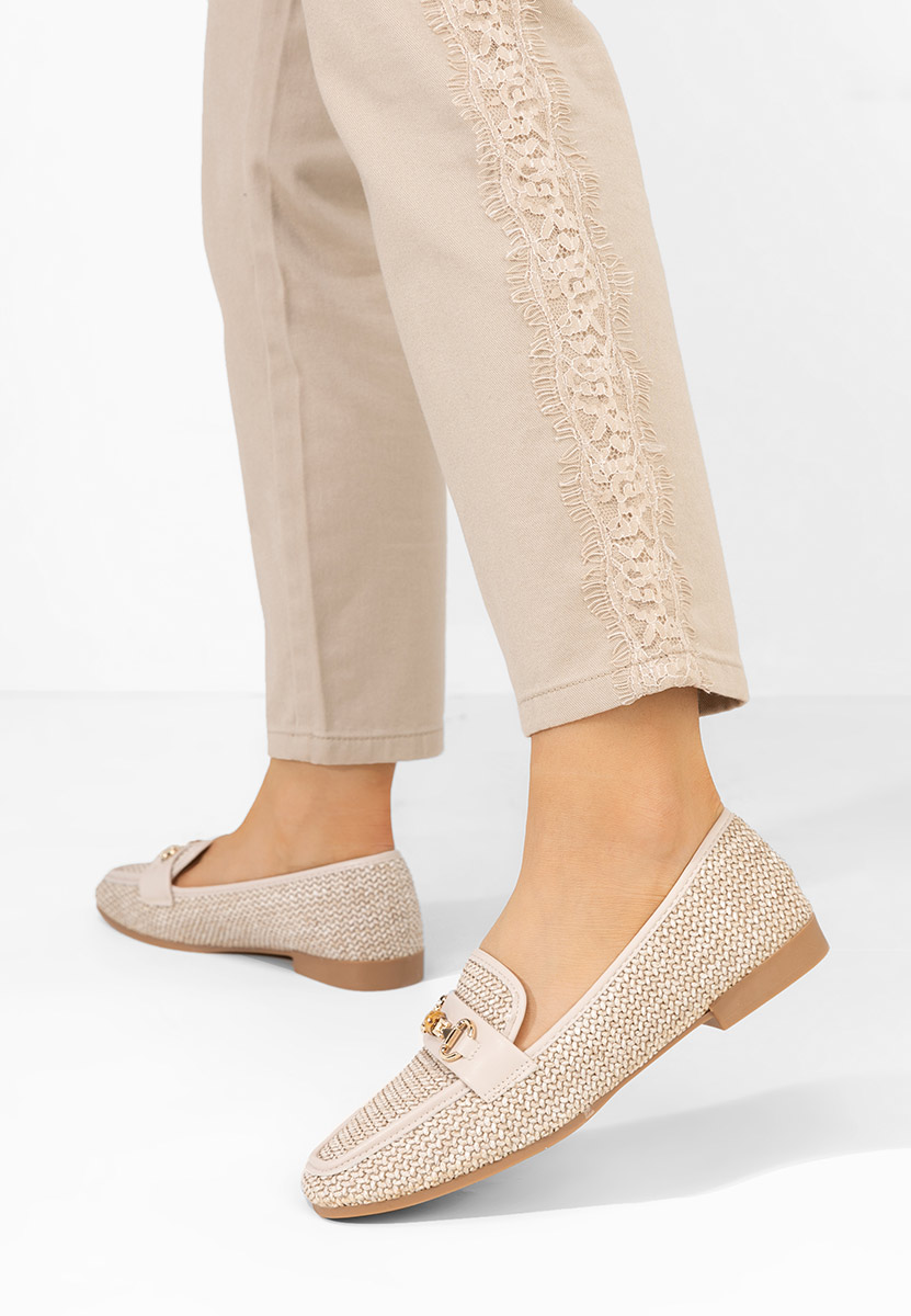 Mocassini da donna Krystina beige