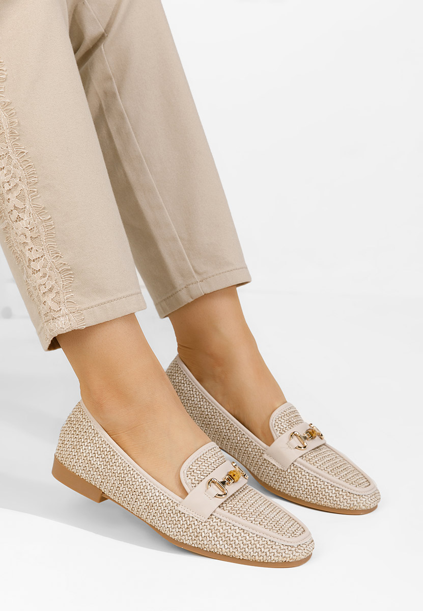 Mocassini da donna Krystina beige