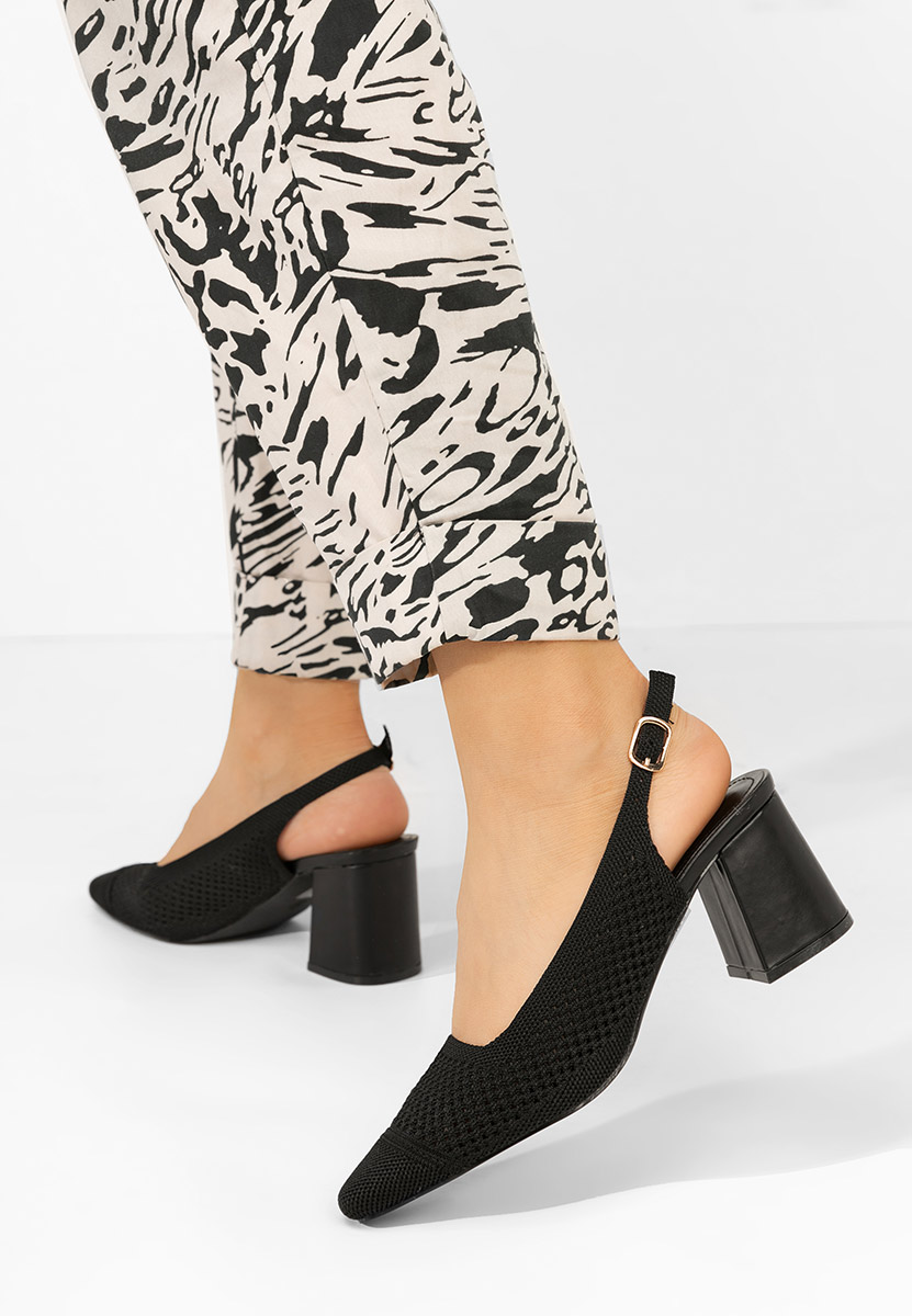 Décolleté Slingback Patria nero