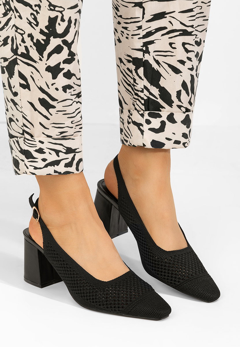 Décolleté Slingback Patria nero