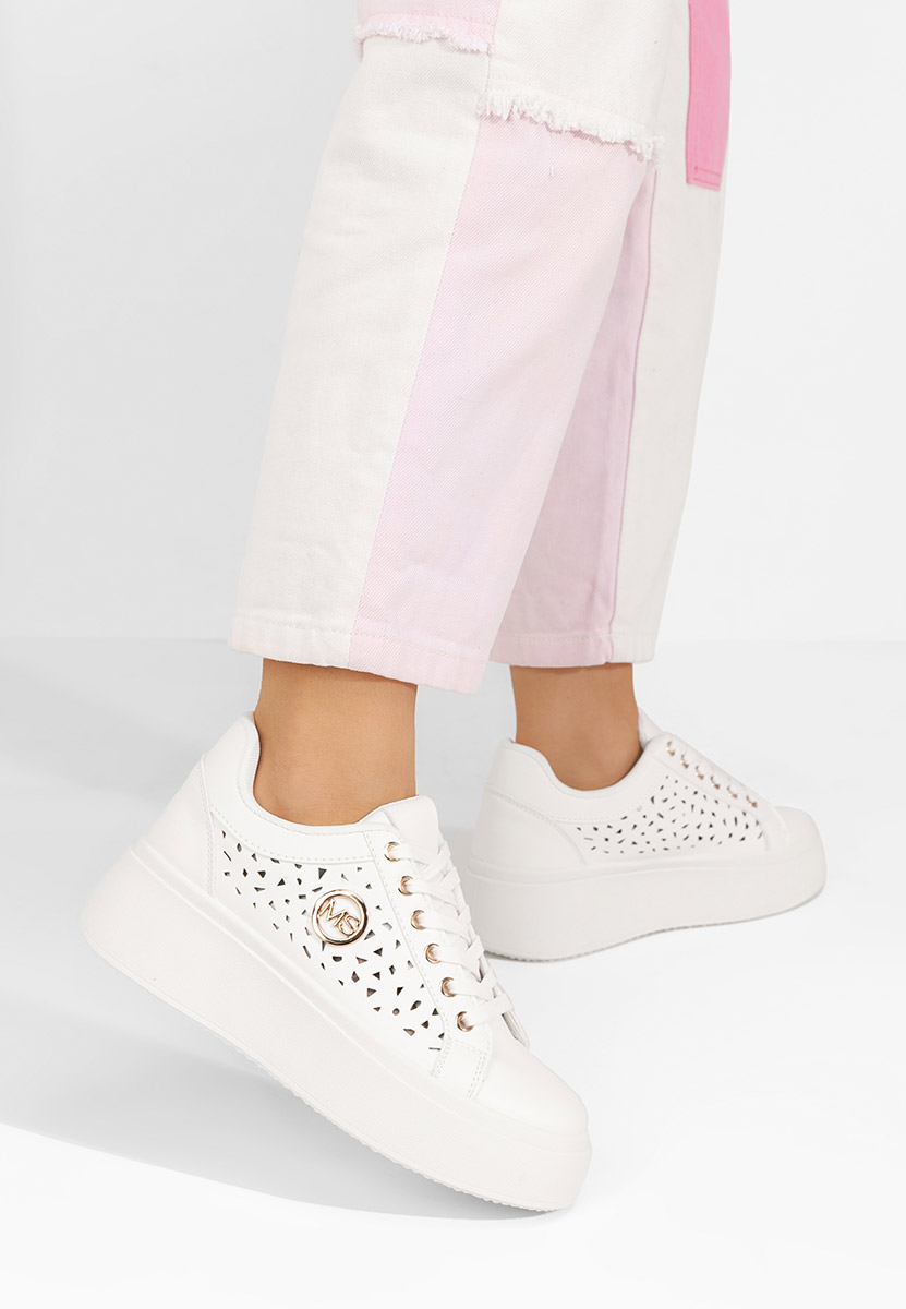 Sneakers con plateau Nicolette bianchi
